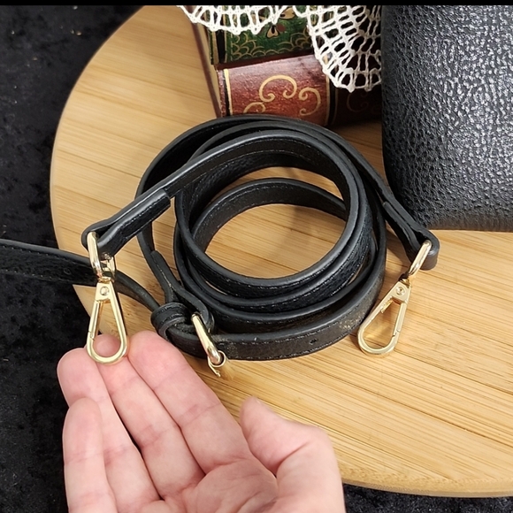 👉STEVE MADDEN BREECE BLK SATCHEL BAG W/ COLORFUL SCARF, STRAPS & POUCH ~VEGAN - Picture 9 of 11